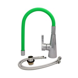 KITCHEN FAUCET MIXER W/FLEXBLE GRN SPOUT KITCHEN FAUCET MIXER W/FLEXBLE GRN SPOUT